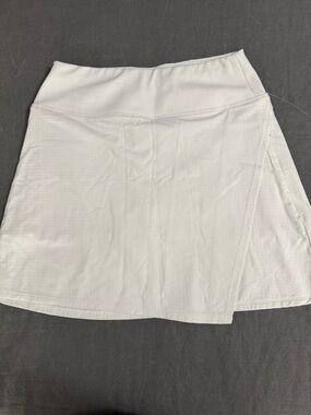 IBKUL Skort Womens XS White Faux Wrap Golf Tennis UPF Preppy Performance Skirt